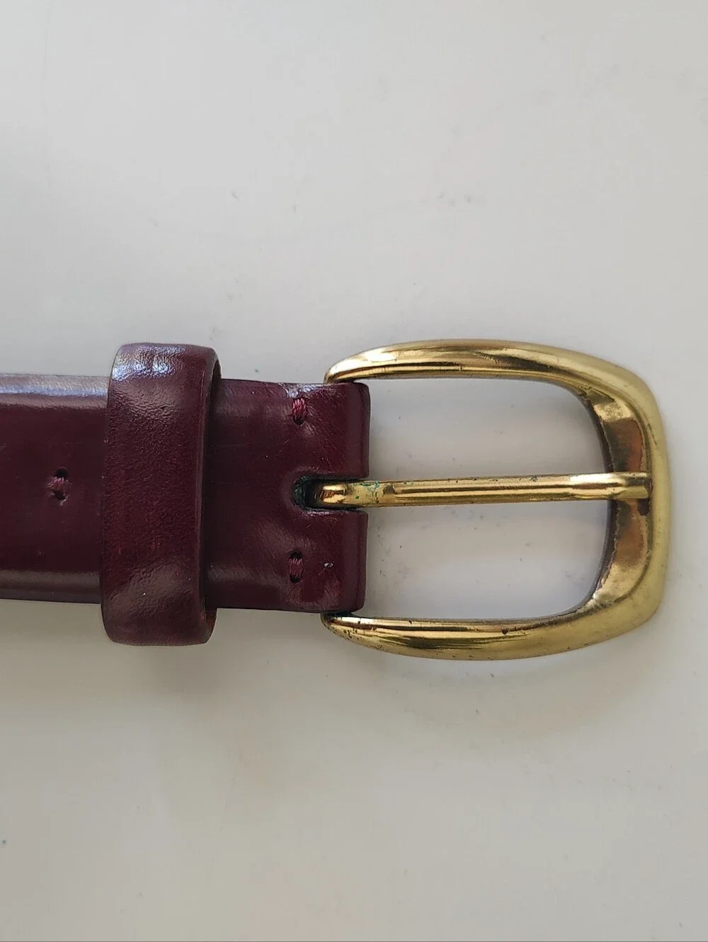 Cole Haan Men's Genuine Leather Belt Reddish Brown 40